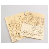 Cuban African Slave Manuscript Dated 1873 Two-Page