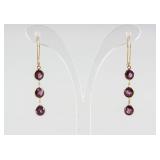 3.50ct Garnet Hook Earrings CRV $750