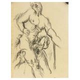 PAUL CEZANNE French 1839-1906 Graphite Nude