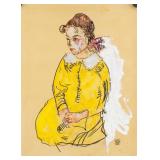 EGON SCHIELE Austrian 1890-1918 WC Girl