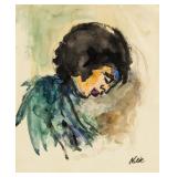 EMIL NOLDE German 1867-1956 WC on Paper