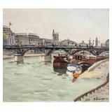 PIERRE LEPAGE French 1906-1983 "Pont des Arts"