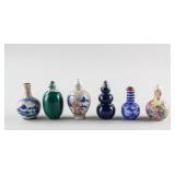 6 Assorted Chinese Snuff Bottles