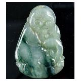 Emerald Green Jadeite Carved Pendant