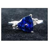 2.60ct Tanzanite & 0.18ct Diamond Ring CRV $4000