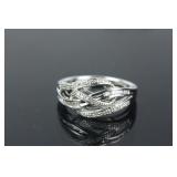 Sterling Silver 0.18ct Diamonds Ring CRV$450