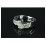 Sterling Silver Diamond (0.42ct) Ring CRV $798