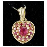 1.10ct Ruby & 0.80ct Sapphire Pendant CRV $825