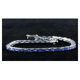 7.0ct Tanzanite Tennis Bracelet CRV $1400