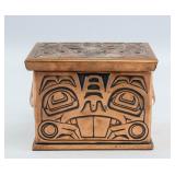 Haida Copper Box Totemic Native Northwest Coast Co