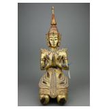 Burma Wood Gilt Lacquer Buddha