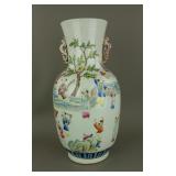 Late 19th C. Famille Rose Porcelain Vase Daoguang