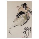 LIU JILU Chinese 191801983 Watercolor Paper Scroll
