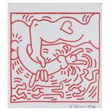 KEITH HARING American 1958-1990 Marker on Paper