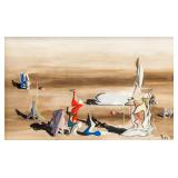 YVES TANGUY French 1900-1955 Goauche Surrealist