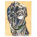 NAUM GABO British-Russian 1890-1977 Gouache/Paper