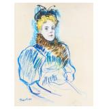 HENRI DE TOULOUSE-LAUTREC French 1864-1901 Pastel