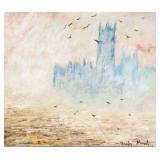 CLAUDE MONET French 1840-1926 Tempera on Paper