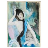 MARIE LAURENCIN French 1883-1956 Watercolor