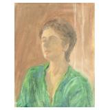 ROLF HARRIS Australian b.1930 OOC Lady Portrait