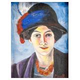 AUGUSTE MACKE German 1887-1914 OOC Portrait