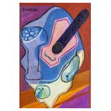 JUAN GRIS Spanish 1887-1927 OOB "Guitare et Fruit"