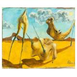SALVADOR DALI Spanish 1904-1989 Oil Surrealism