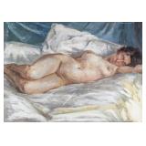 LUCIAN FREUD UK 1922-2011 Oil on Canvas Nude