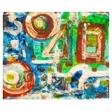 CARL HOLTY US 1900-1973 Oil on Canvas Abstract