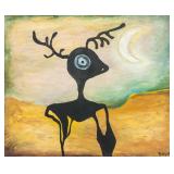WILLIAM BAZIOTES American 1912-1963 OOC Deer