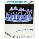 DAVID HOCKNEY UK Signed Exhibition Poster 1984