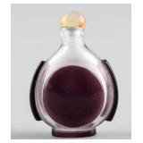 Chinese Purple Peking Glass Snuff Bottle
