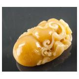 Chinese Yellow Hardstone Pendant
