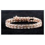 17.50ct Morganite Tennis Bracelet CRV $1600