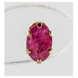 1.10ct Oval Cut Ruby Earrings RV $250