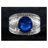 Sterling Silver Sapphire Ring RV $400
