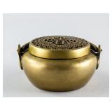 Chinese Bronze Hand Warmer Zhang Mingqi Mark