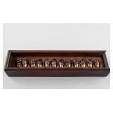 Chinese Bronze 12 Zodiac Figures w/ Case