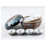 Qing Junyao-Style Porcelain Bowl Tea Cup Set