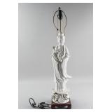 Chinese Dehua White Porcelain Guanyin Lamp