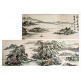 HUANG BINHONG Chinese 1865-1955 Watercolor Scroll
