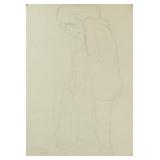 GUSTAV KLIMT Austrian 1862-1918 Graphite on Paper