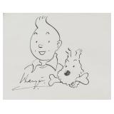HERGE Belgian 1907-1983 Ink on Paper Tintin