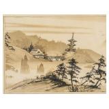 CAROLINE BURNETT Ink on Paper Landscape