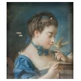 FRANCOIS BOUCHER French 1703-1770 Pastel Portrait
