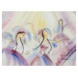 KHARCHO Y. Canadian Watercolor Girls C.1981