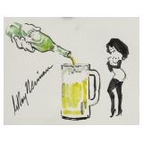 LEROY NEIMAN US 1921-2012 Ink WC on Paper Femlin