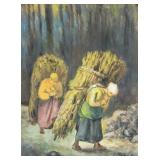 J. F. MILLET French 1814-1875 Gouache and Pastel