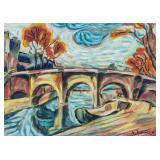 HUGO SCHEIBER Hungarian 1873-1950 Gouache on Paper