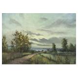 N. NORAN b.1905 Austrian Cloudy Landscape OOC